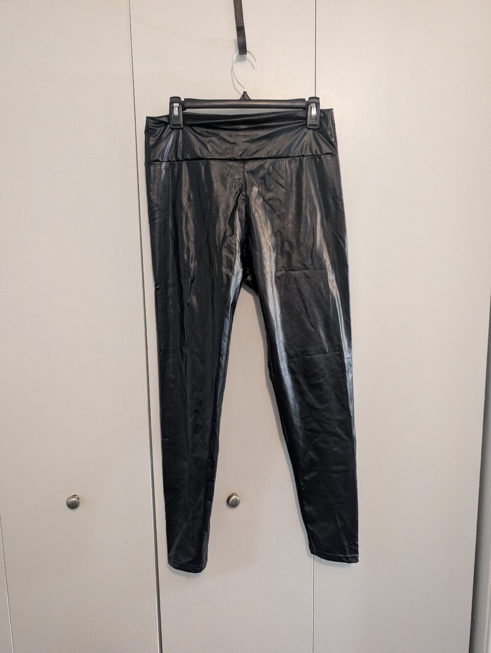 Black Faux Leather Leggings